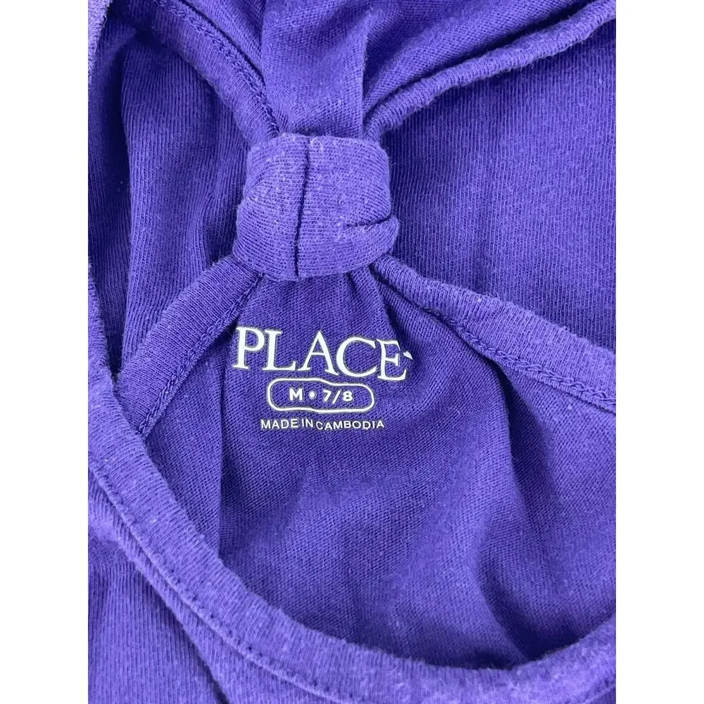 The Children's Place Purple Flawless Graphic Tank Top Youth Size Medium 7/8 Girl